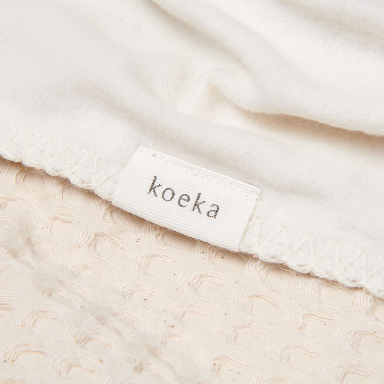 Koeka - Wiegdeken Cotton Fleece Wafel Amsterdam natural