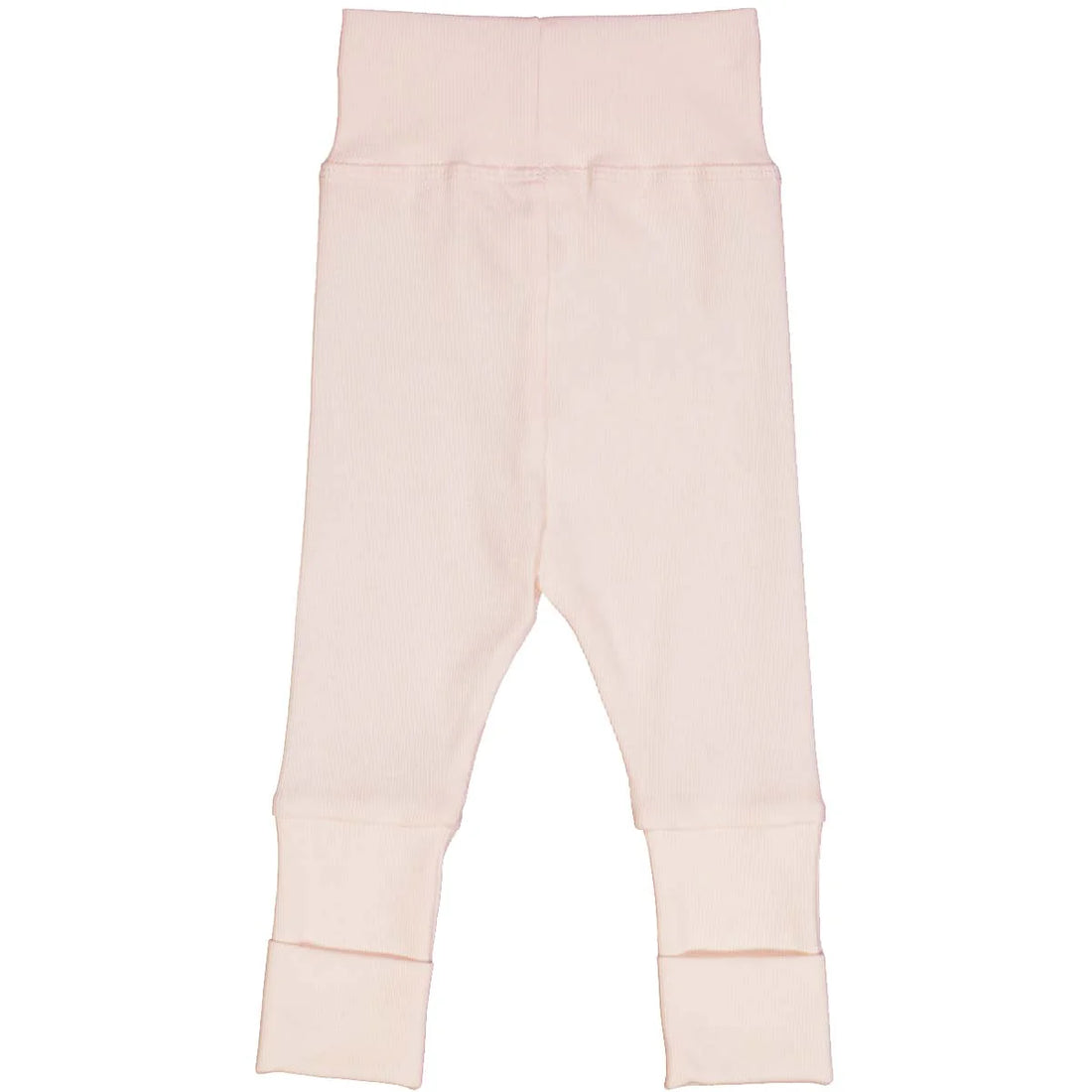 RIB pants with foldable feet - roze