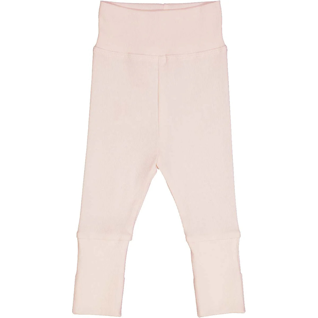 RIB pants with foldable feet - roze