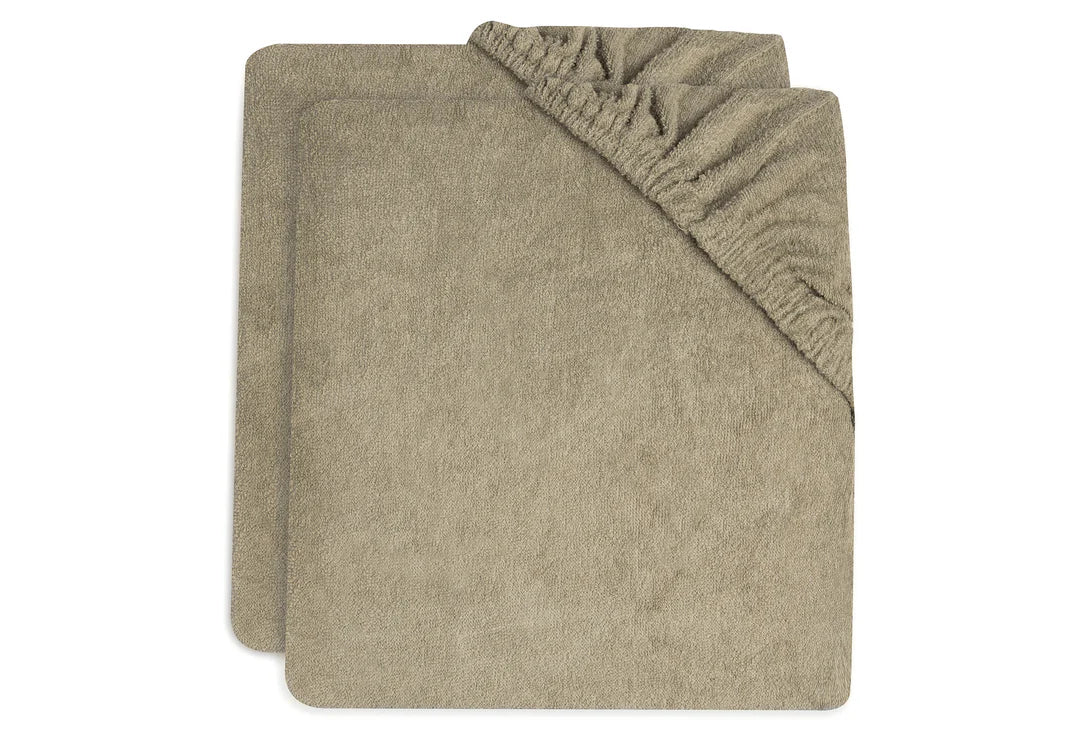 Aankleedkussenhoes Badstof 50x70cm Olive Green (2pack)