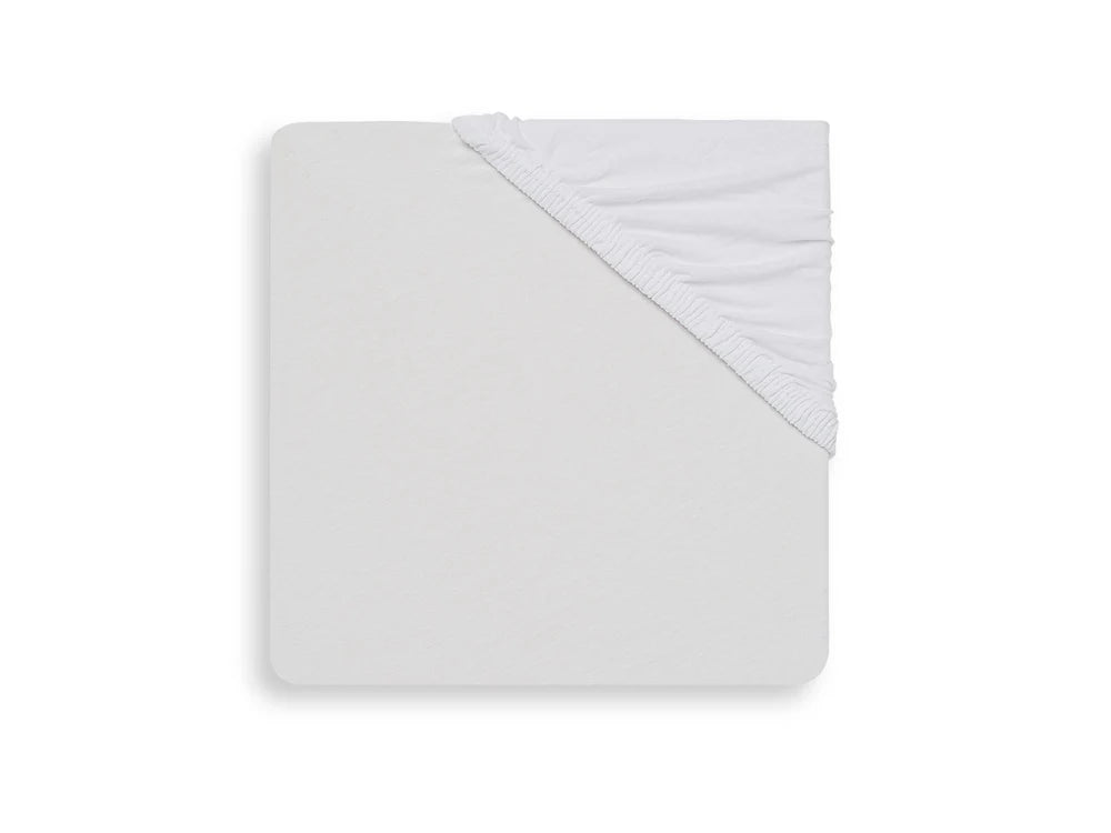 Hoeslaken Boxmatras Jersey 75x95cm - White