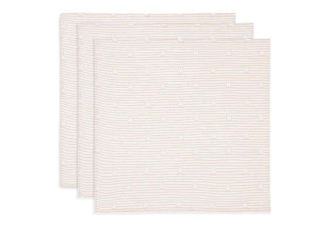 Hydrofiele Doek Small 70x70cm Nijntje Stripe Biscuit (3pack)