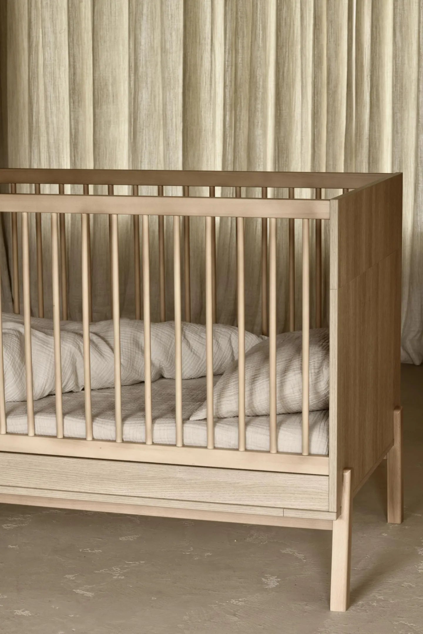 Quax - Ashi Meegroei Bed - 140 x 70 cm - Honey Ash