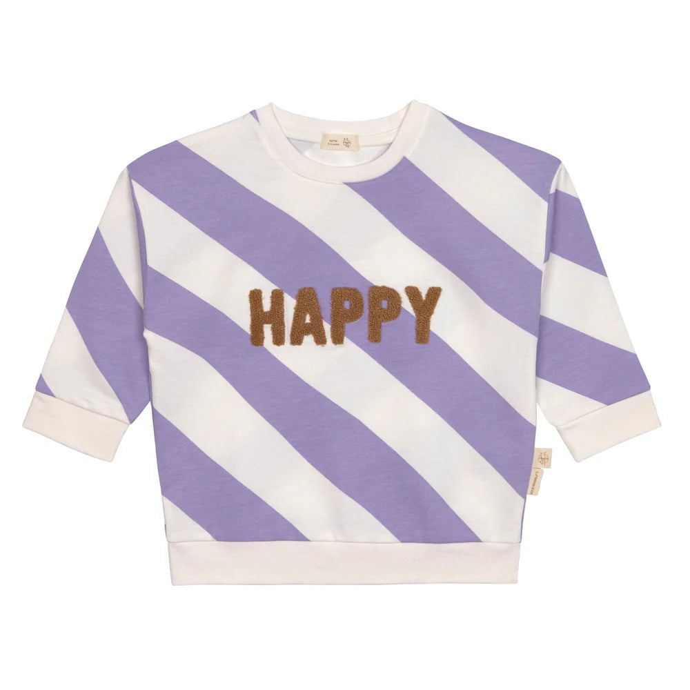 Lässig Kids Sweater GOTS - Happy Milky/Lilac