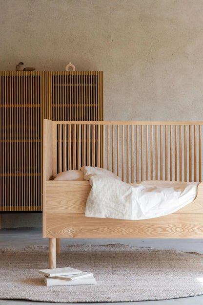 Quax - Hai No Ki Meegroei Bed - 140 x 70 cm - Natural Ash