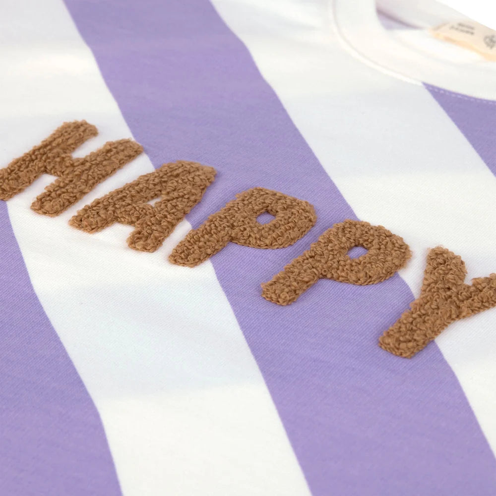 Lässig Kids Sweater GOTS - Happy Milky/Lilac