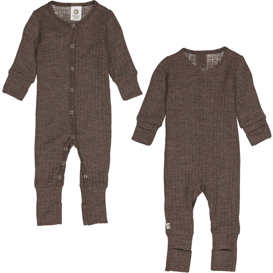 WOOLLY RIB bodysuit with feet