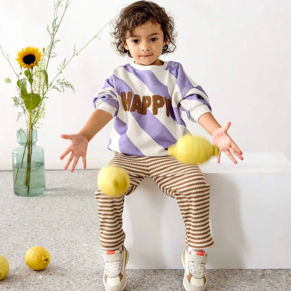 Lässig Kids Sweater GOTS - Happy Milky/Lilac