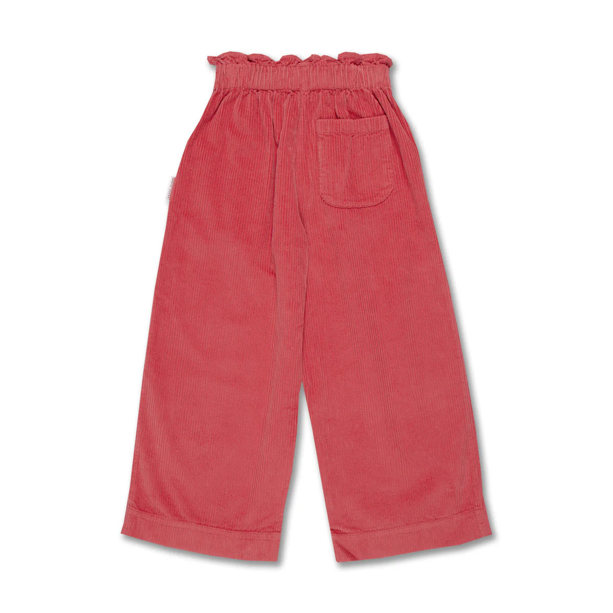 WIDE RUFFLE PANTS | MINERAL RED