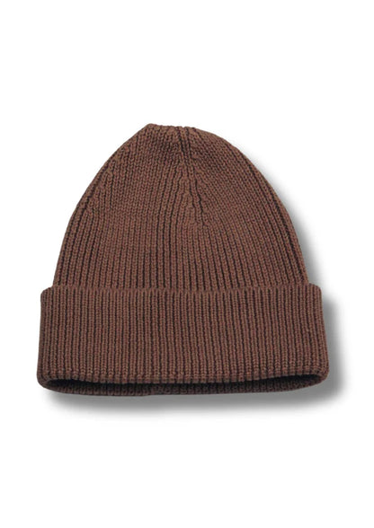 Knitted beanie | Brown rust