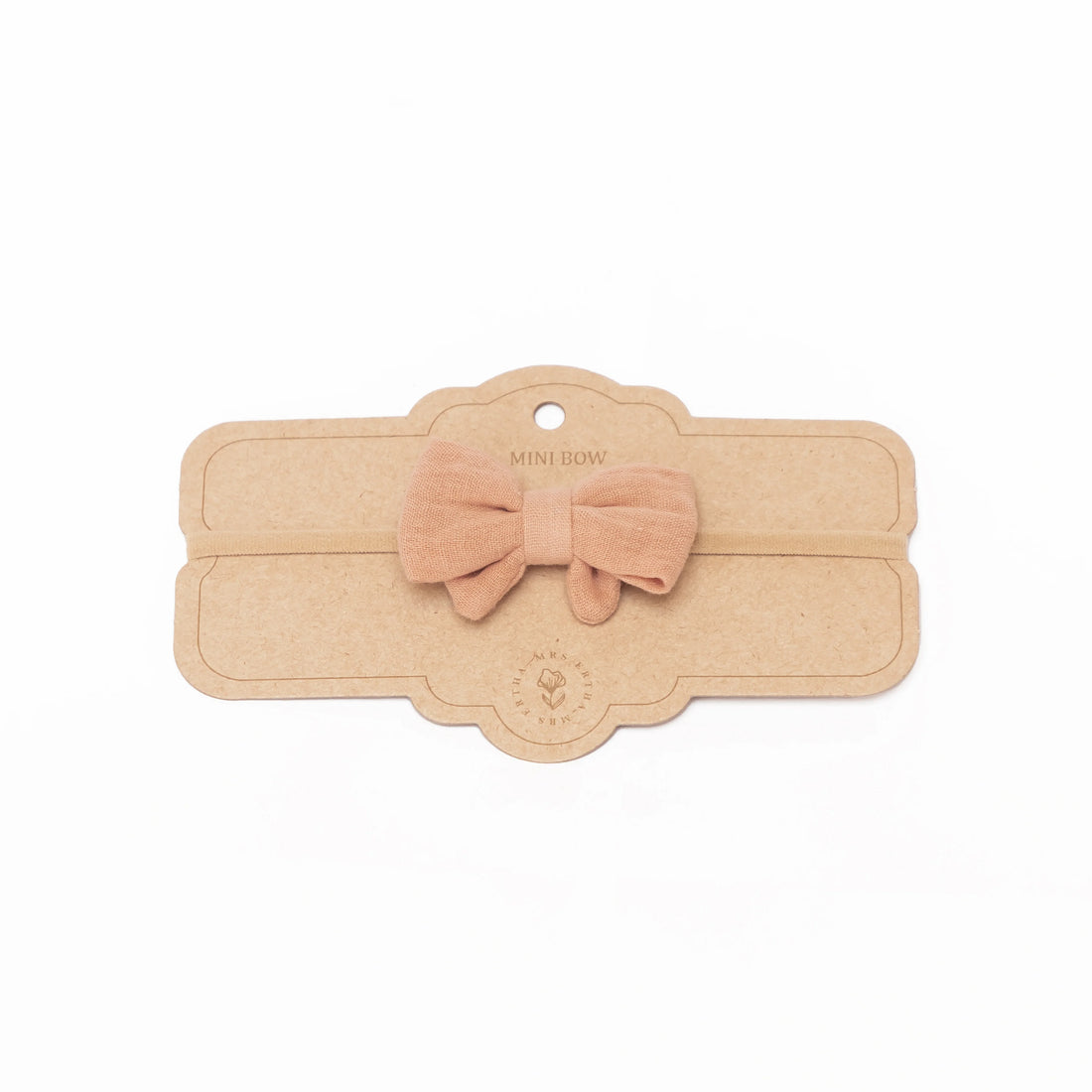 Little Bow Headband - Blush