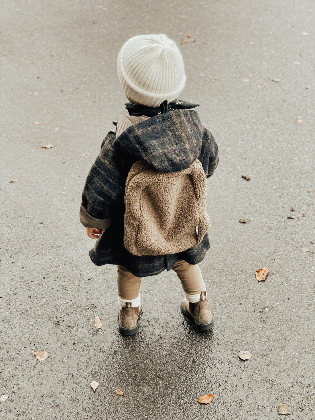 Brown mini-chunky backpack