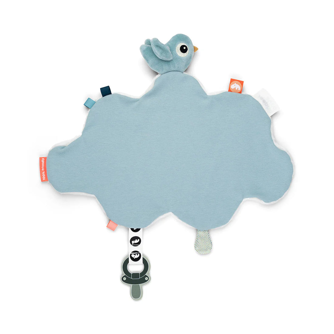 Knuffeldoekje - Happy Clouds - Blauw