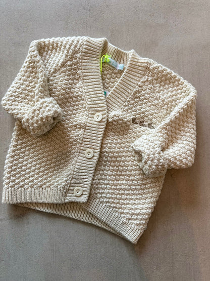 Gebreide cardigan cream