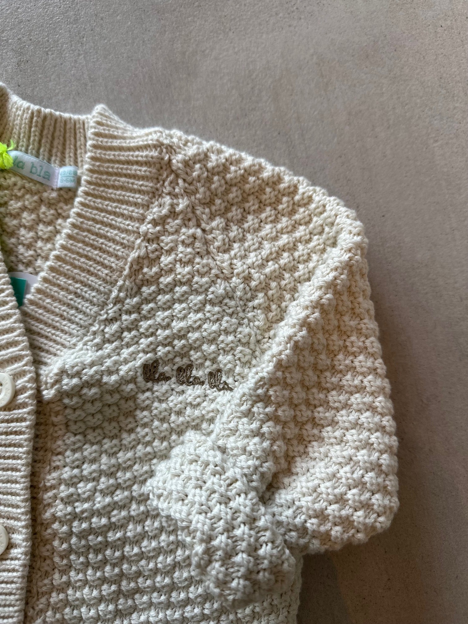 Gebreide cardigan cream