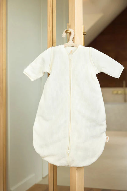 Baby Slaapzak met Afritsbare Mouw Rib - Ivory