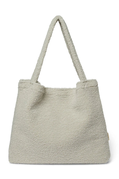 Light Grey Teddy Mom Bag