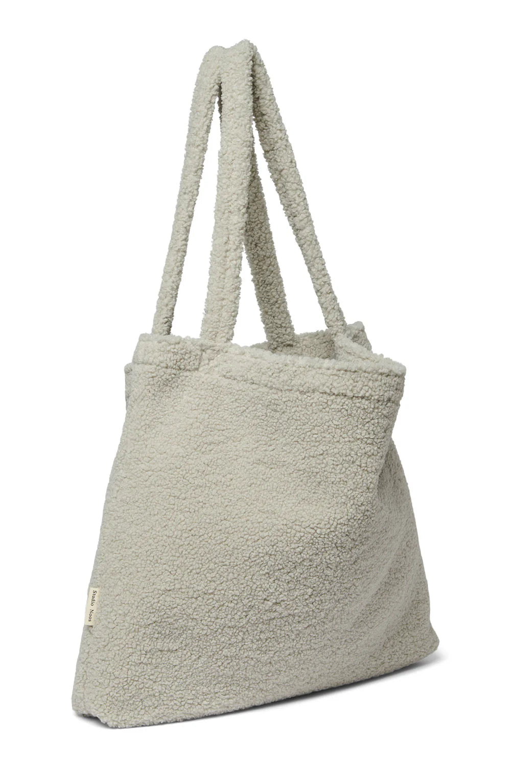 Light Grey Teddy Mom Bag