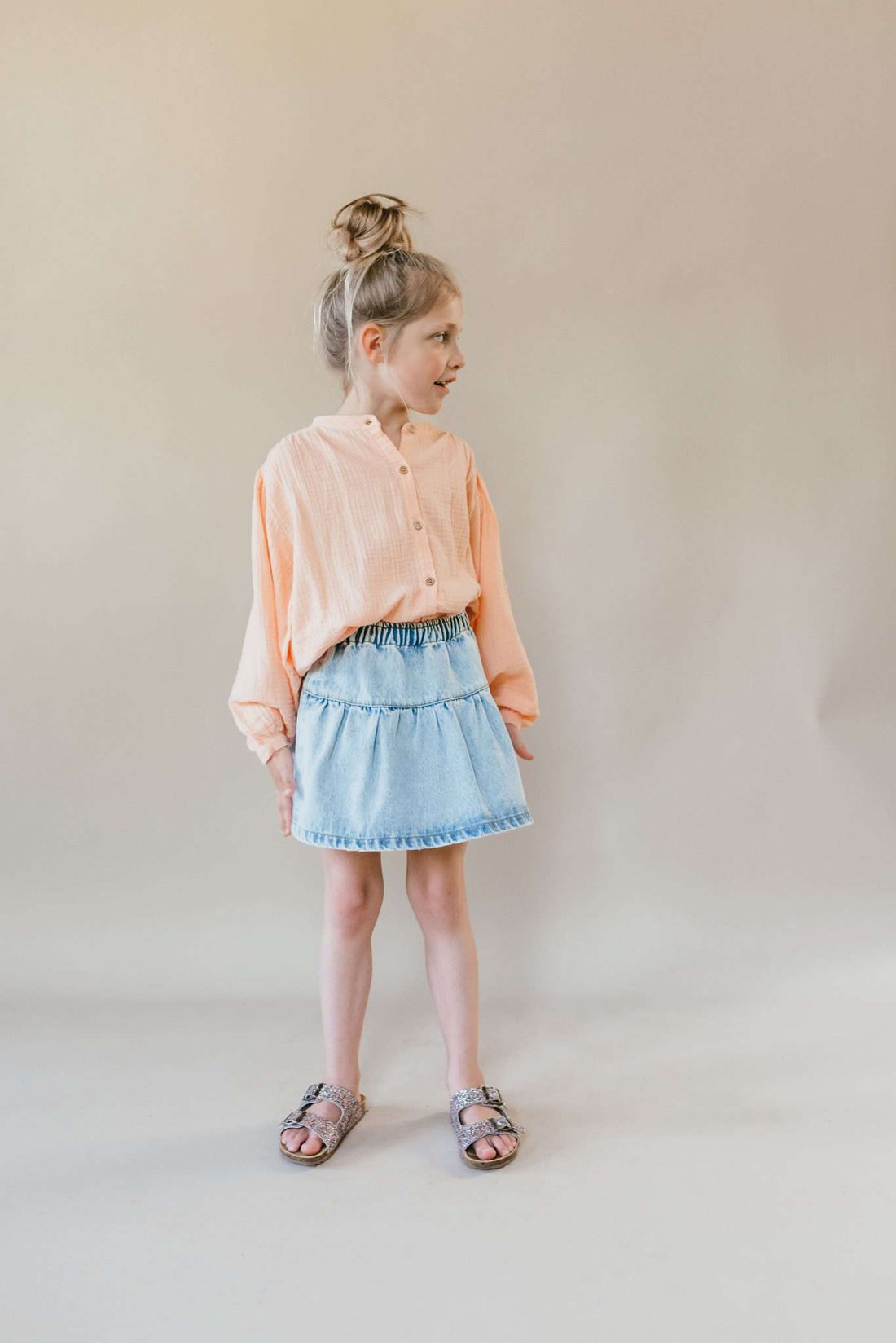 Coco Wide Blouse | Prairie Sunset laatste stuk 6Y