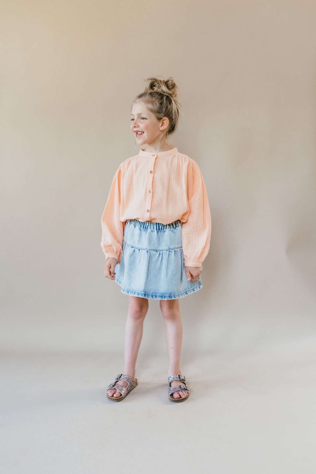 Coco Wide Blouse | Prairie Sunset laatste stuk 6Y