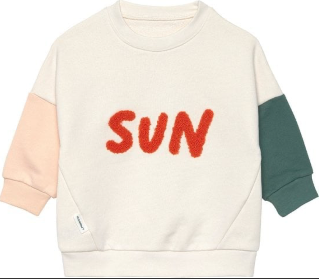 LÄSSIG kids sweater GOTS little gang sun milky