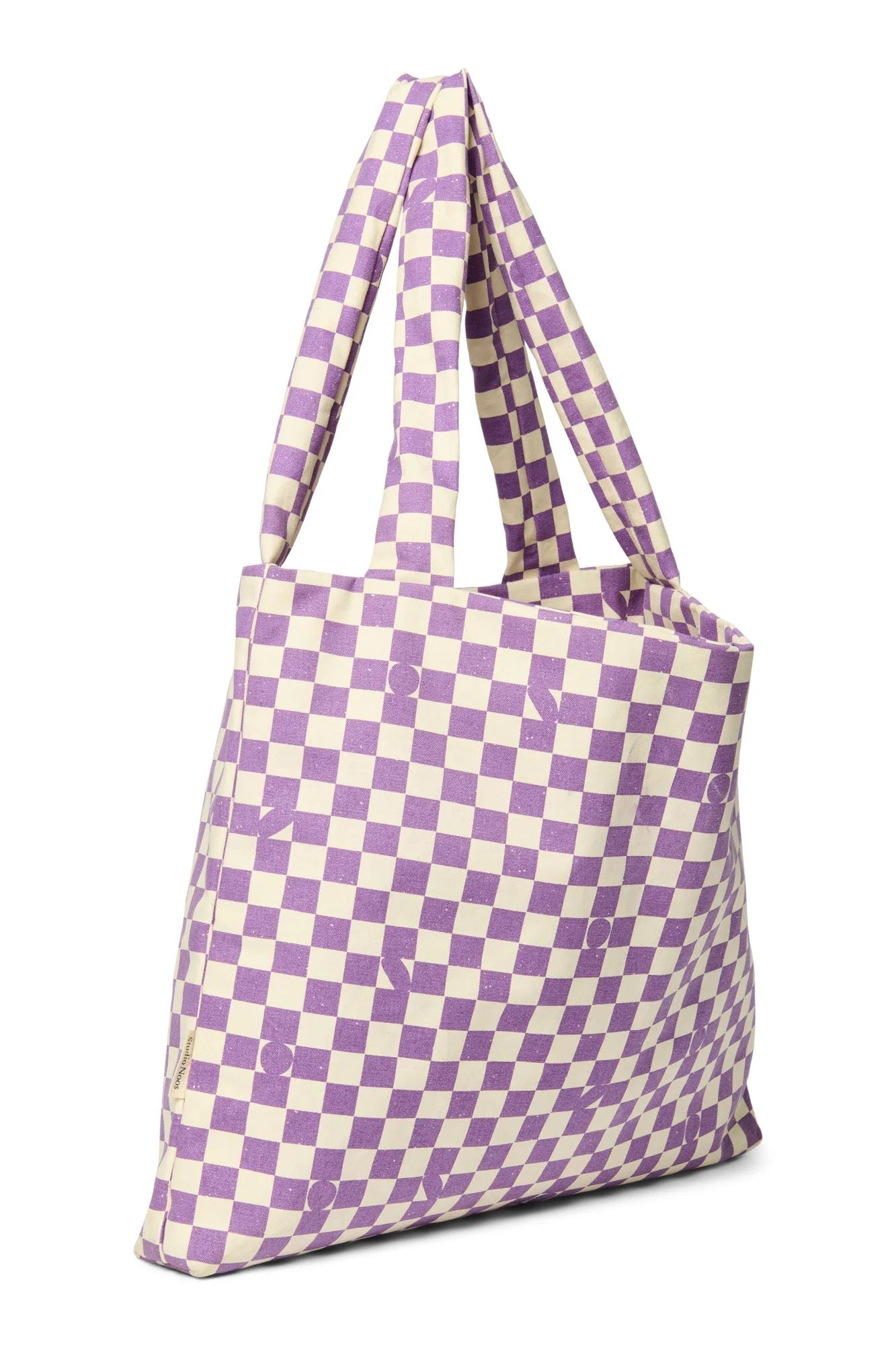 Violet Checkerboard Mom Bag