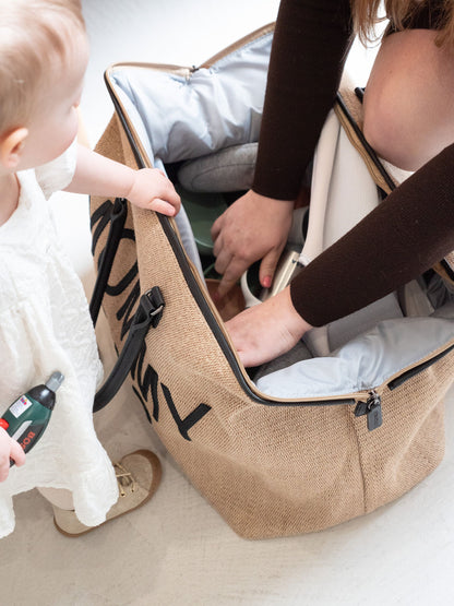 Mommy Bag - VERZORGINGSTAS - RAFFIA LOOK