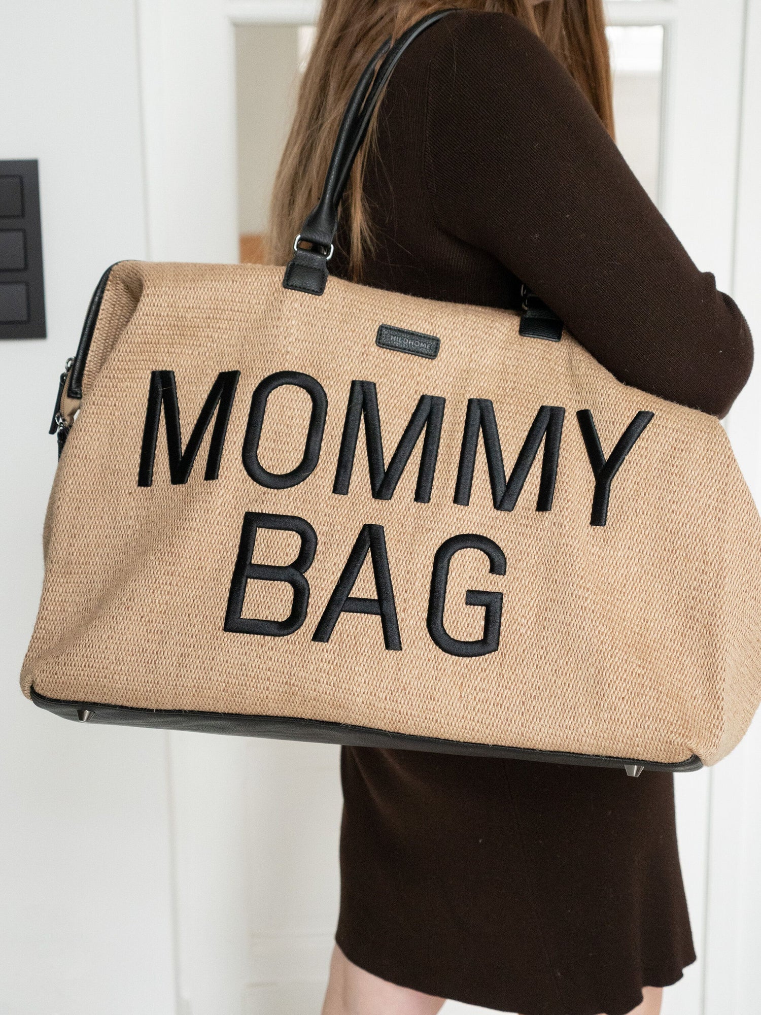 Mommy Bag - VERZORGINGSTAS - RAFFIA LOOK