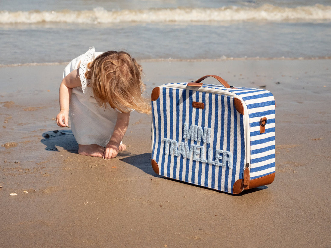 MINI TRAVELLER KIDS KINDERKOFFER- STRIPES - ELECTRIC BLUE