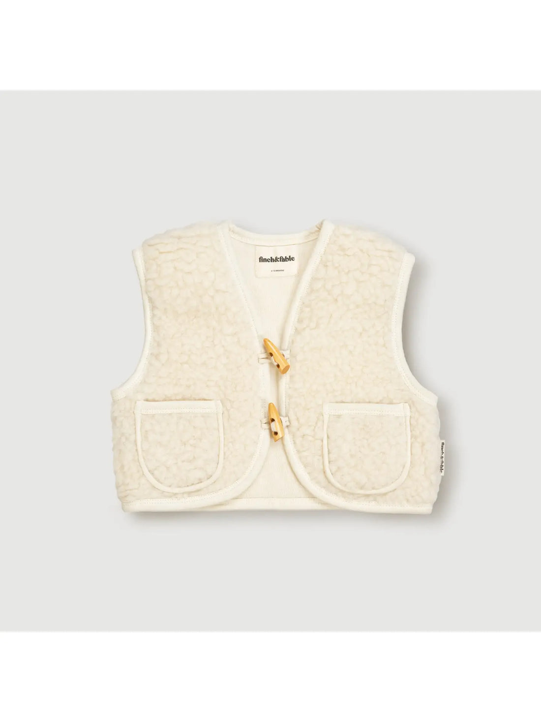 Sherpa-vest van wol - Melk