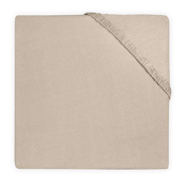 Hoeslaken Boxmatras Jersey 75x95cm - Nougat