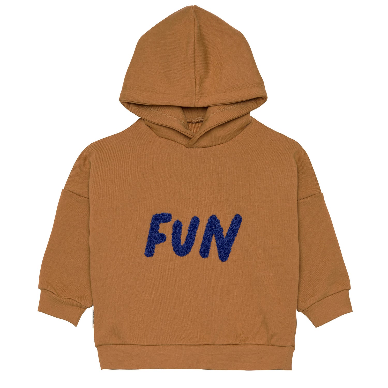 Kids Hoodie GOTS Little Gang Fun caramel