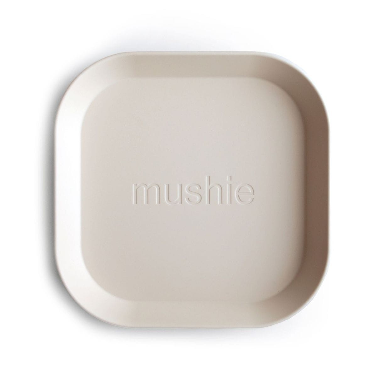 Mushie Dinner Plate - Square - Ivory