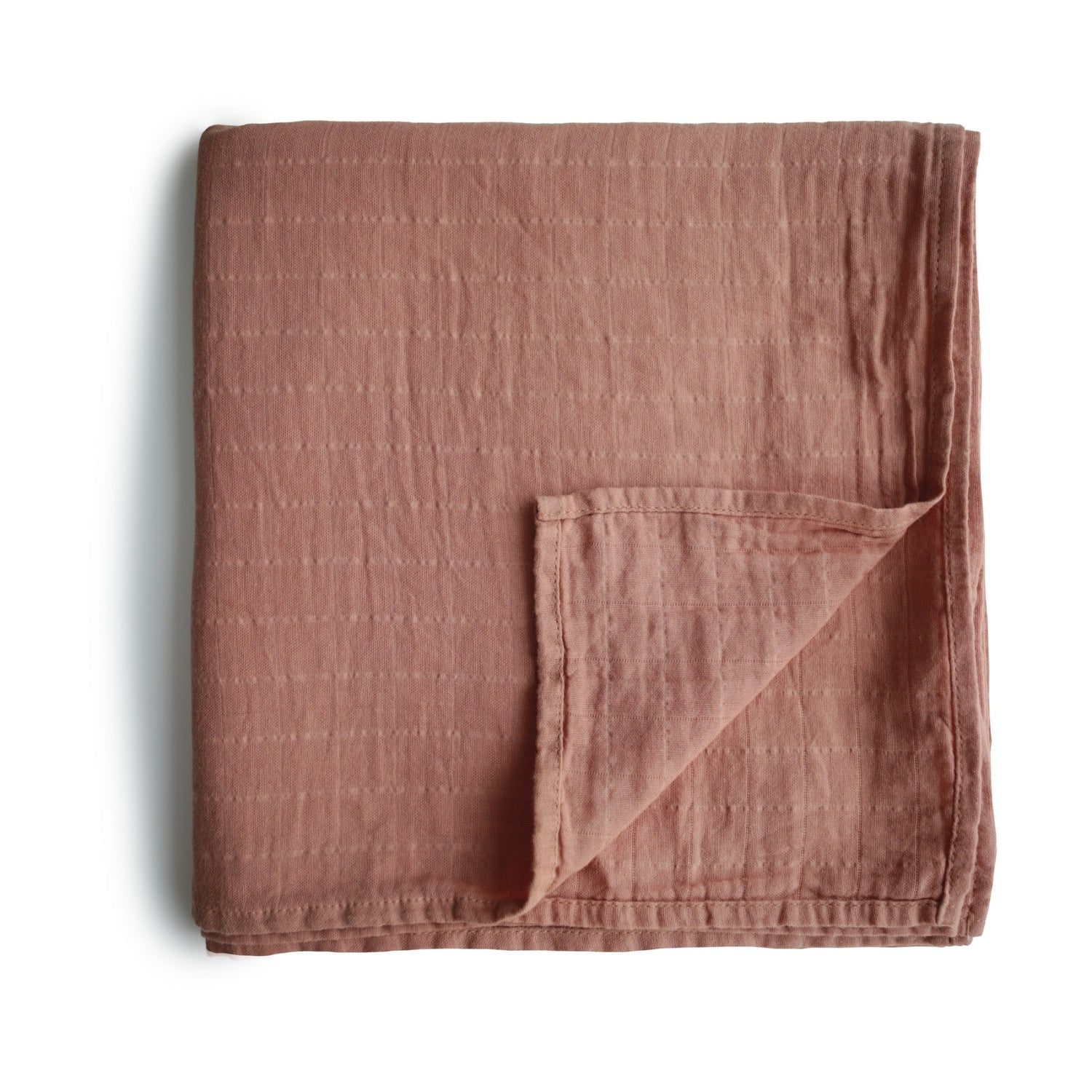 Mushie muslin swaddle tawny birch 120 x 120 cm