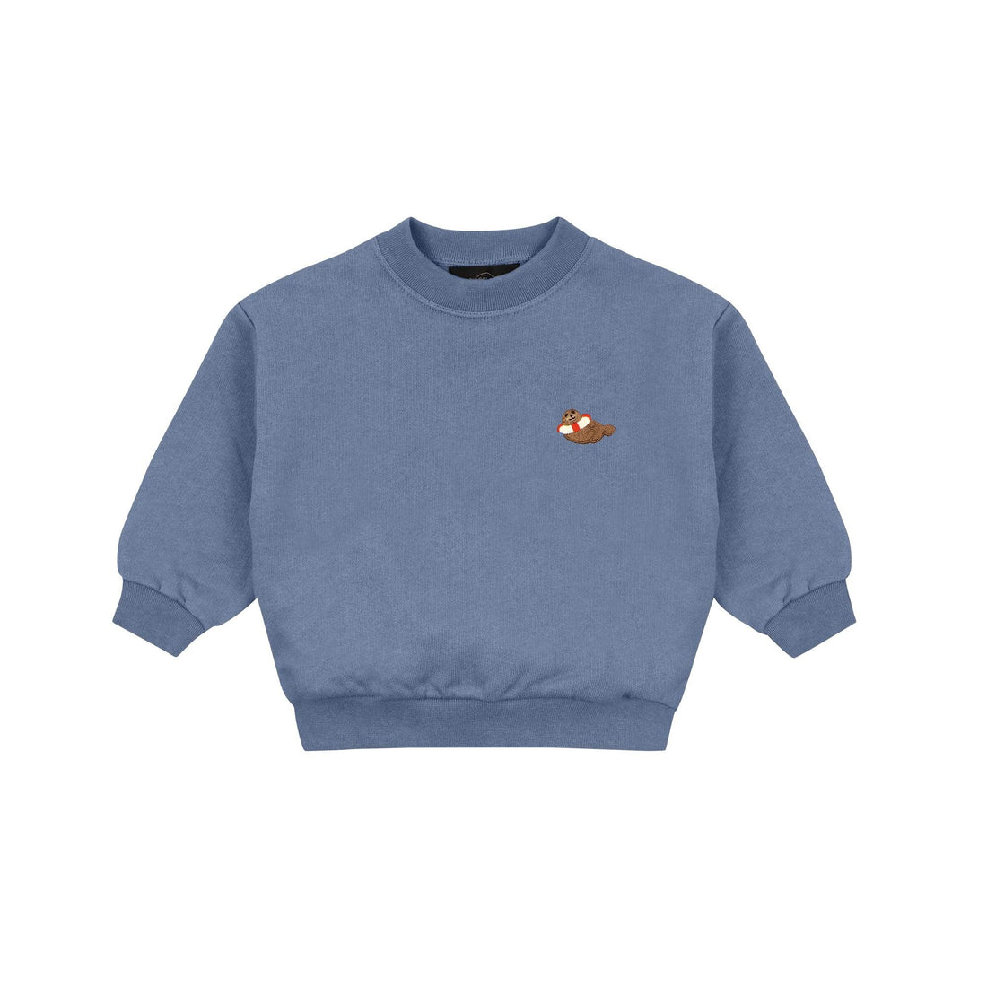 KIDS ZEEHOND SWEATER - BLAUW